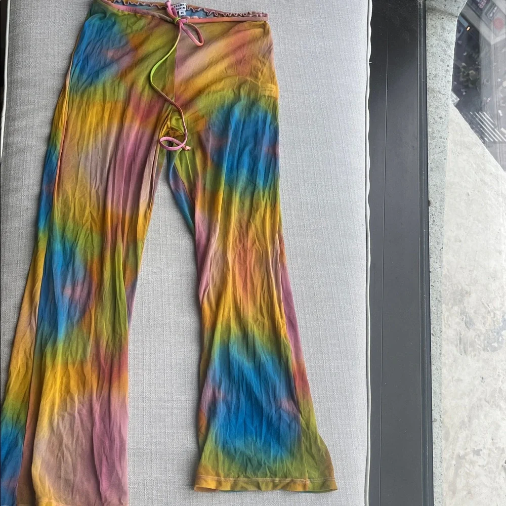 Frankie’s Bikinis Michelle Low Rise Wide Leg Pants Serotonin XS